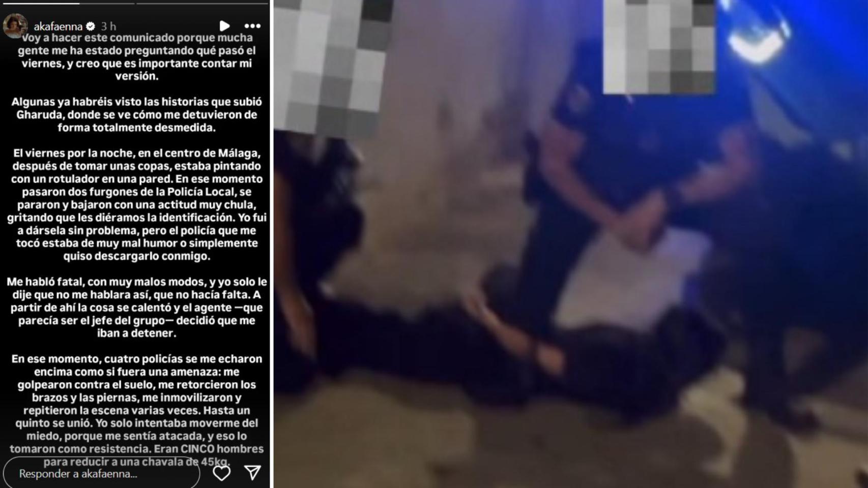 El comunicado de Faenna y una imagen compartida en redes por su mánager.