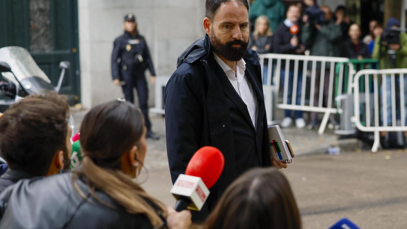 Mariano Moreno a su llegada al Tribunal Supremo.