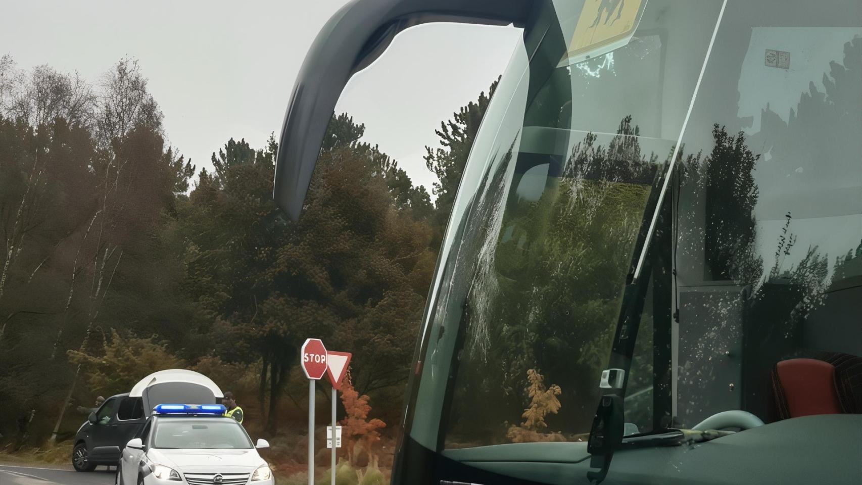 Un autobús escolar en Ourense.