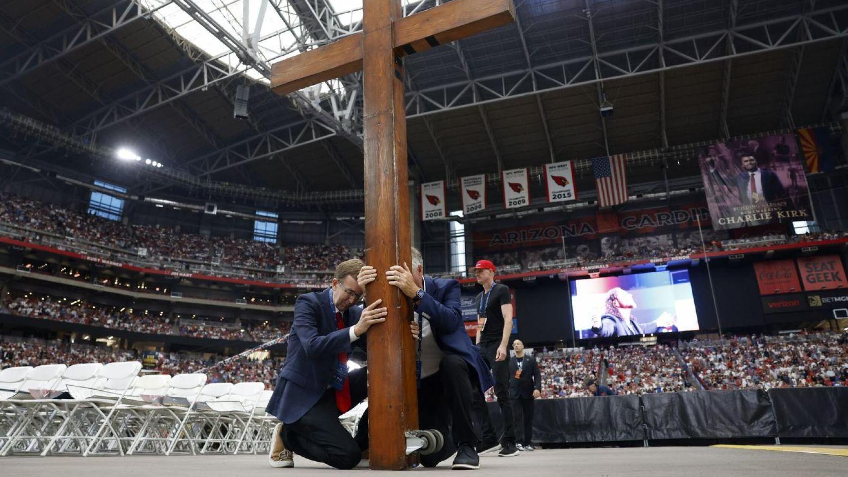 Ceremonia funeral en honor de Charlie Kirk.