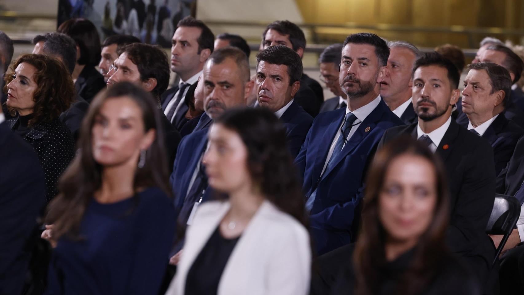 Mazón, este jueves en el funeral de Estado. Rober Solsona / EP