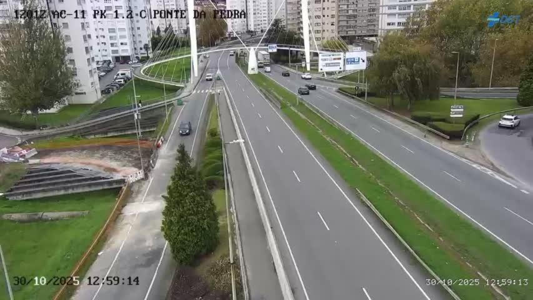 Imagen de la salida de San Cristóbal, que permaneció cortada desde el martes hasta el viernes de la semana pasada