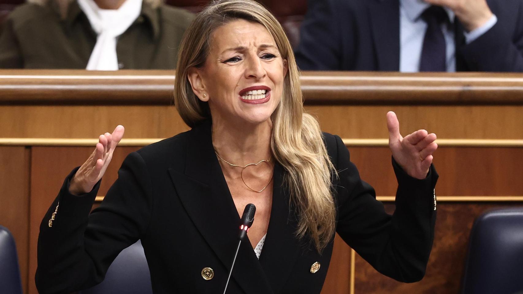 Yolanda Díaz, en el Congreso.