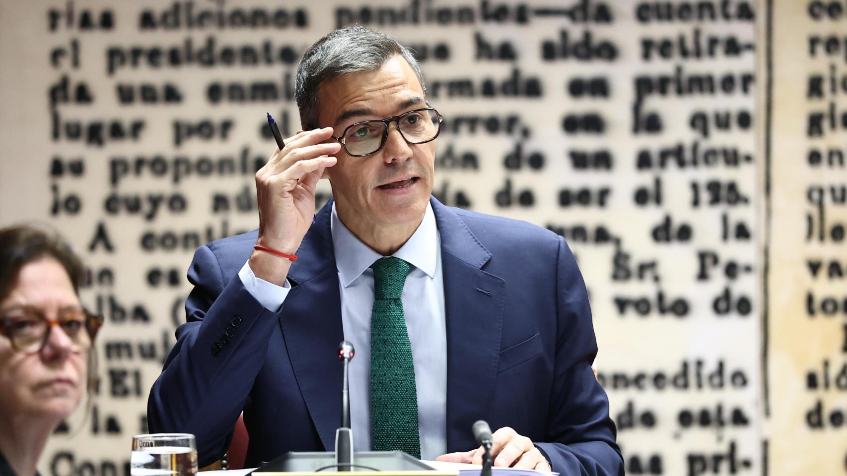 El presidente del Gobierno, Pedro Sánchez, este jueves en la 'comisión Koldo' en el Senado.