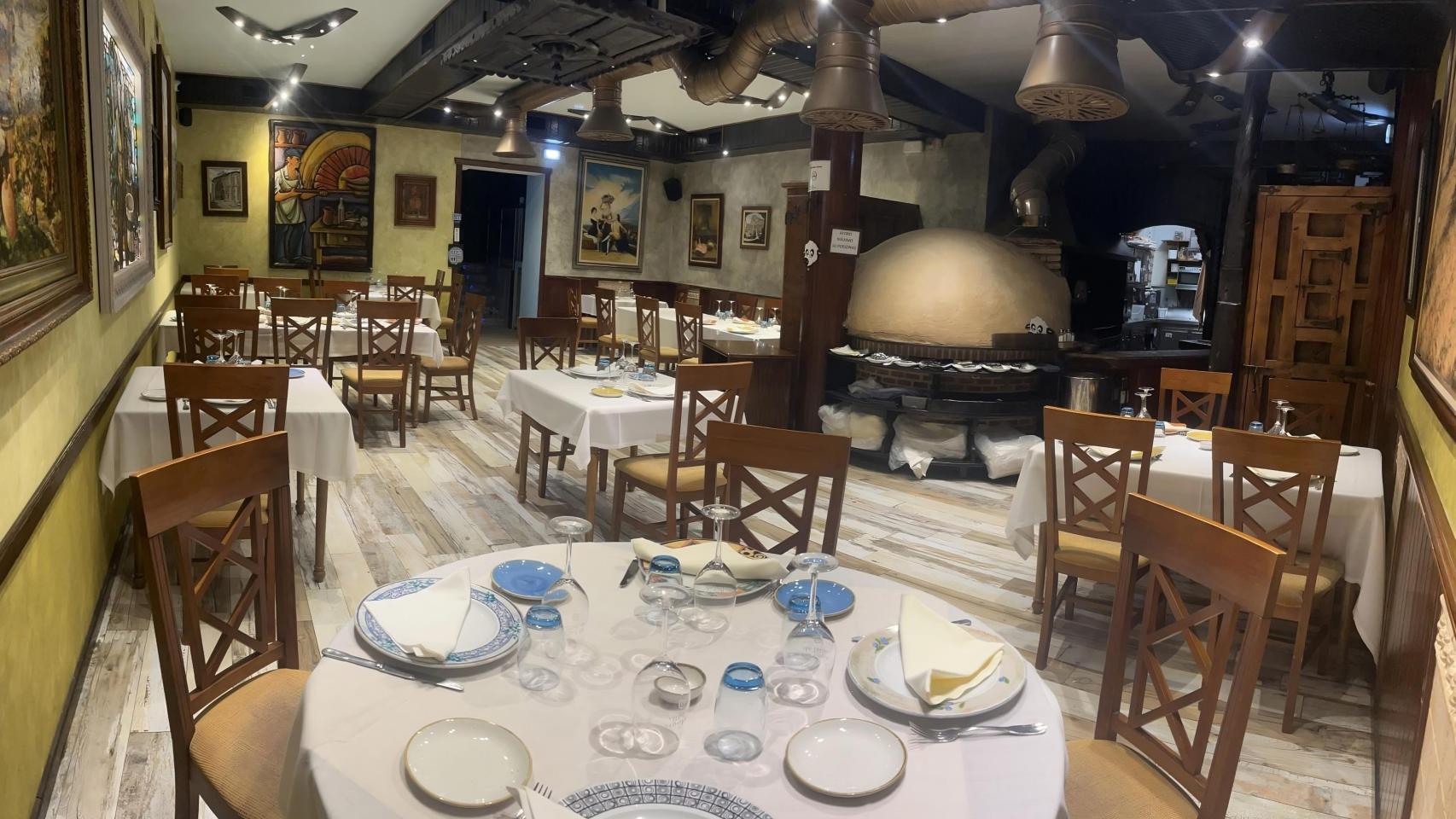 El interior del restaurante.