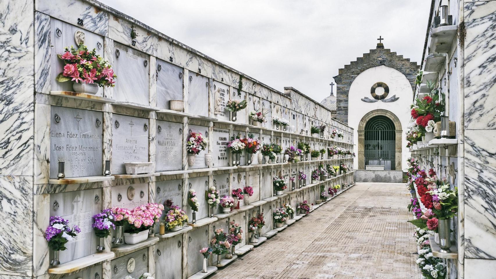 Imagen de archivo del cementerio de Luarca, Asturias.