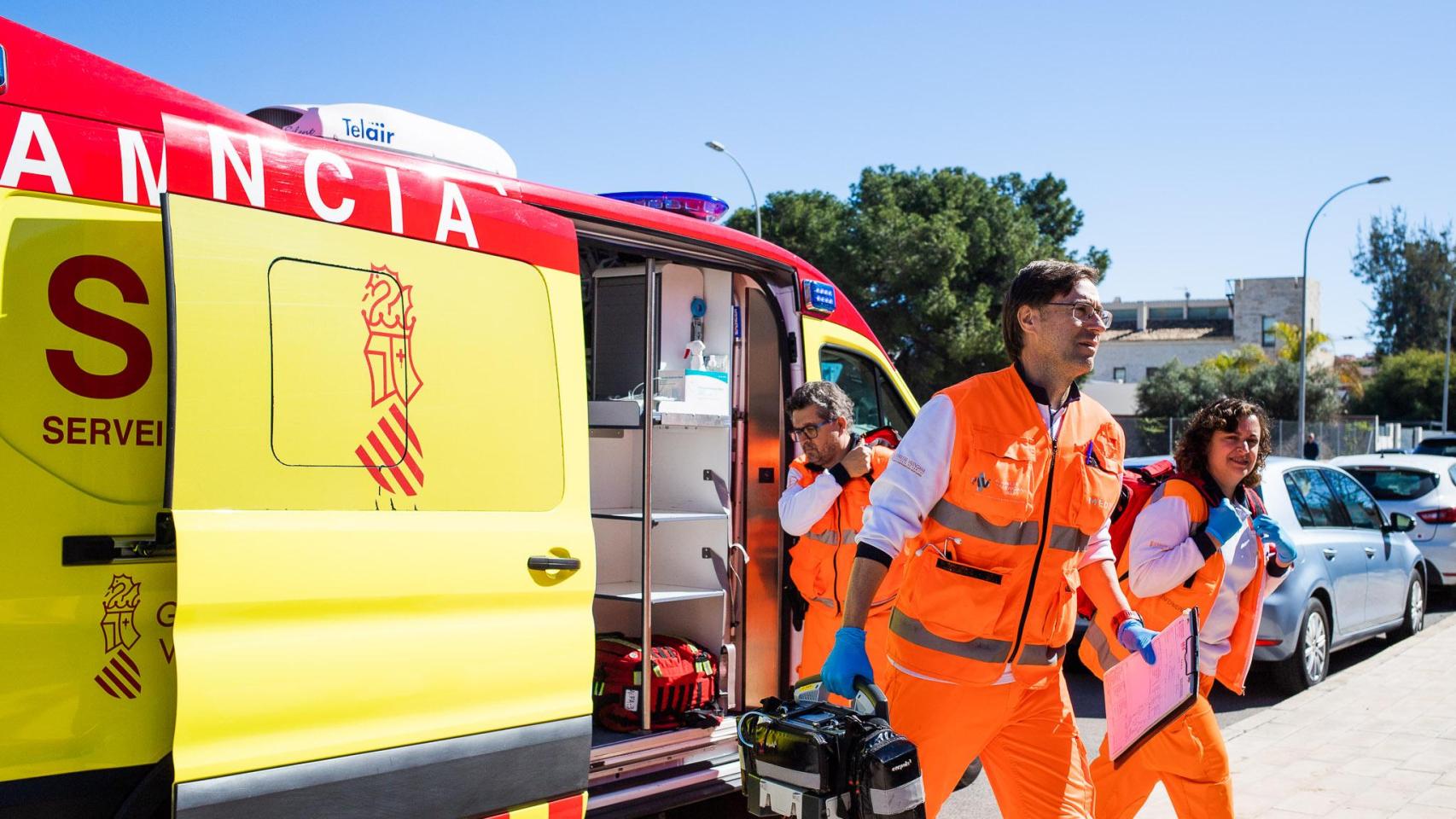 Los servicios del SAMU en imagen de archivo.