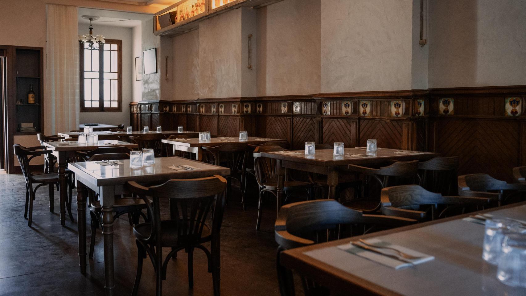 El salón del restaurante.