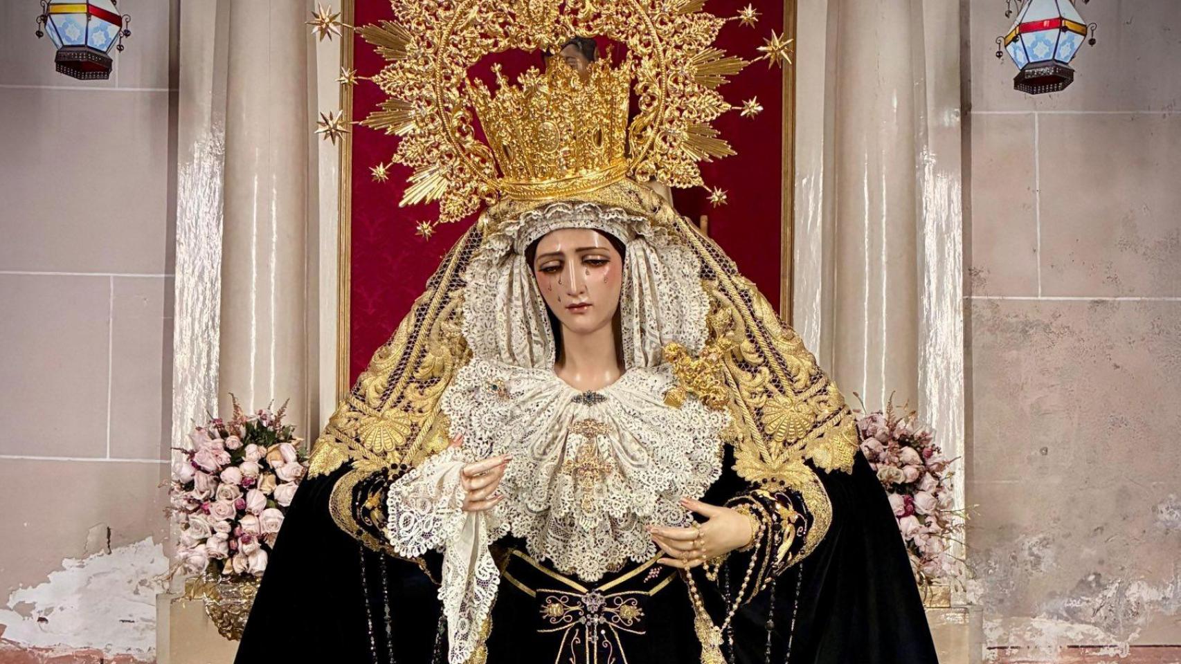 La Virgen del Rosario.