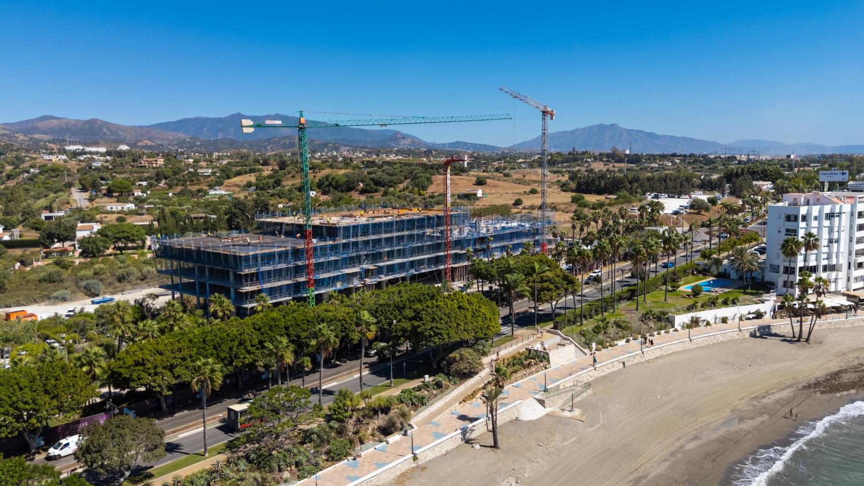 Imagen de la construcción de una promoción de viviendas.