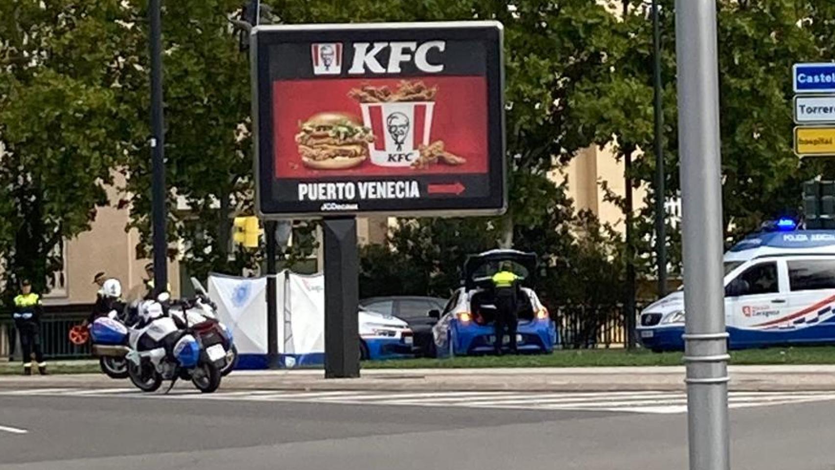 Actuación de la Policía Local de Zaragoza en el momento del accidente