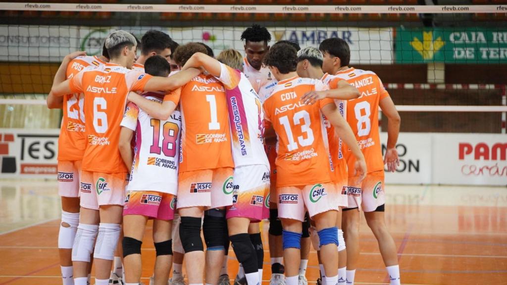 Imagen de un partido del Club Voleibol Pamesa Teruel