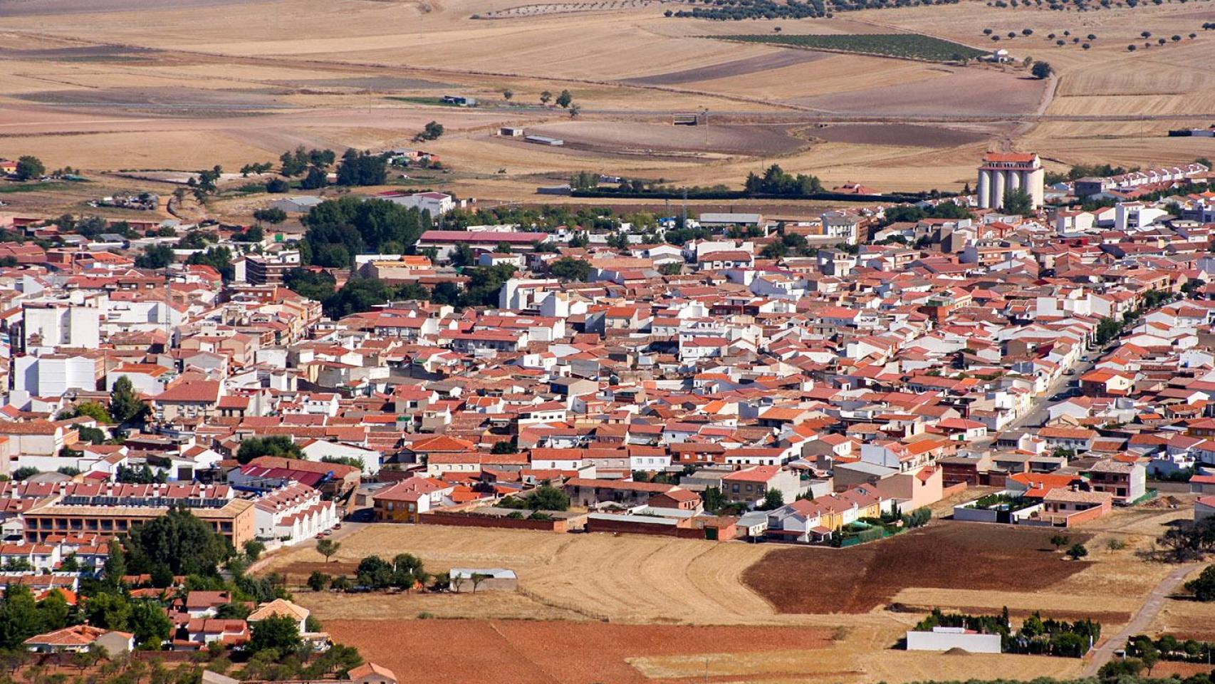 Vista aérea de Almodóvar del Campo.