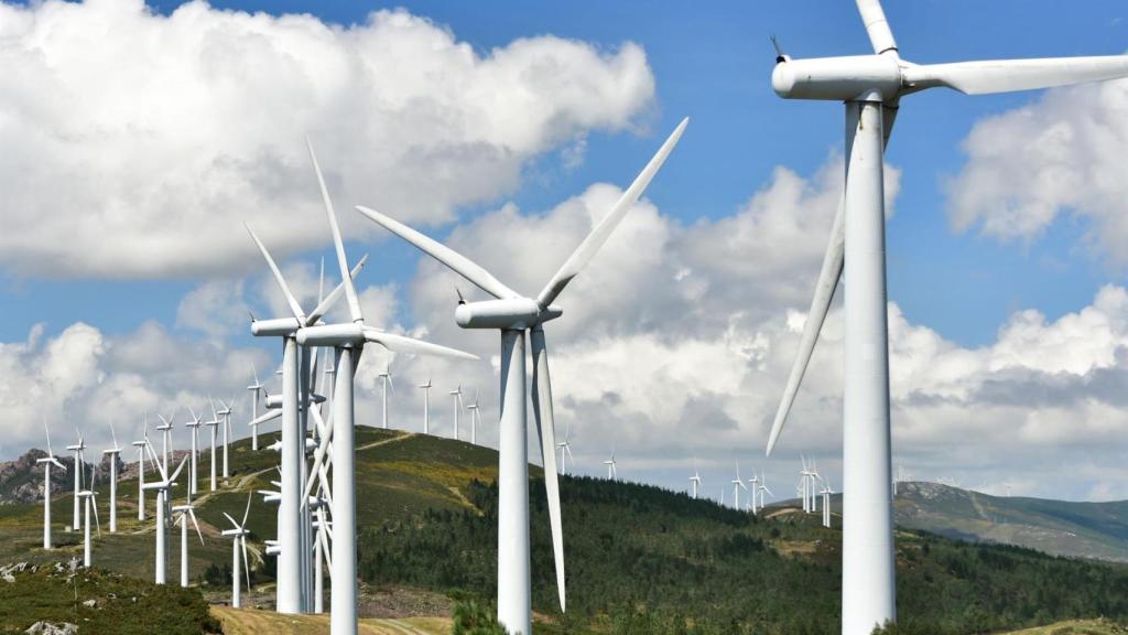Un parque eólico de Galicia.