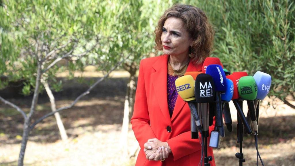 María Jesús Montero, vicepresidenta primera y ministra de Hacienda, en Algeciras.