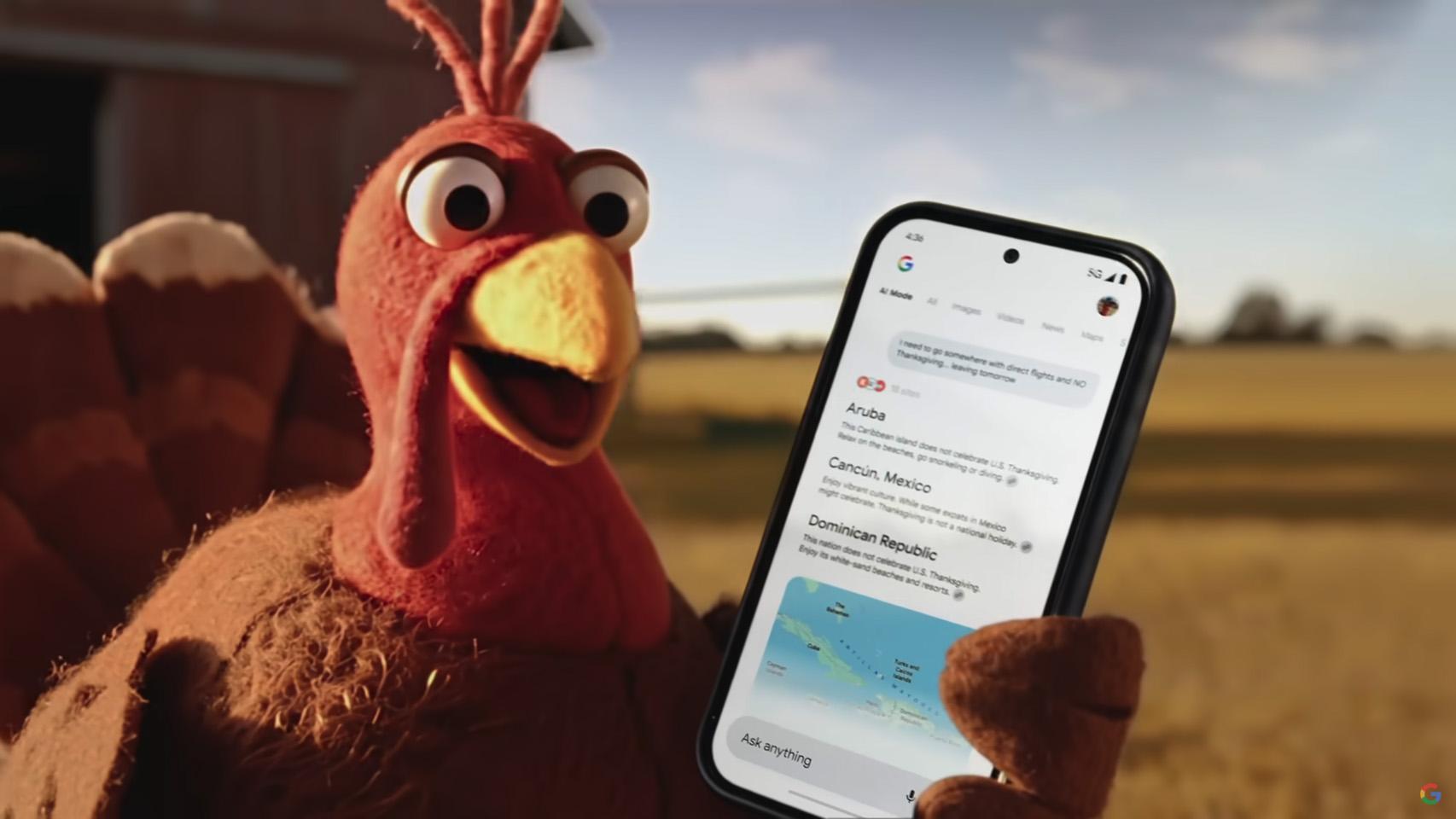 Captura del anuncio de Google.