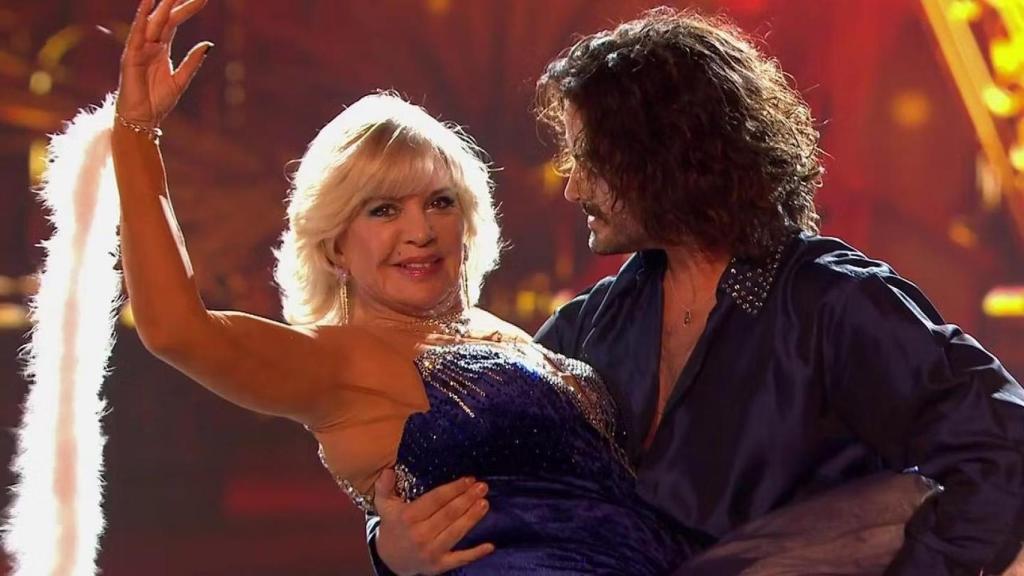 Bárbara Rey y Abel Gil en 'Bailando con las estrellas'.