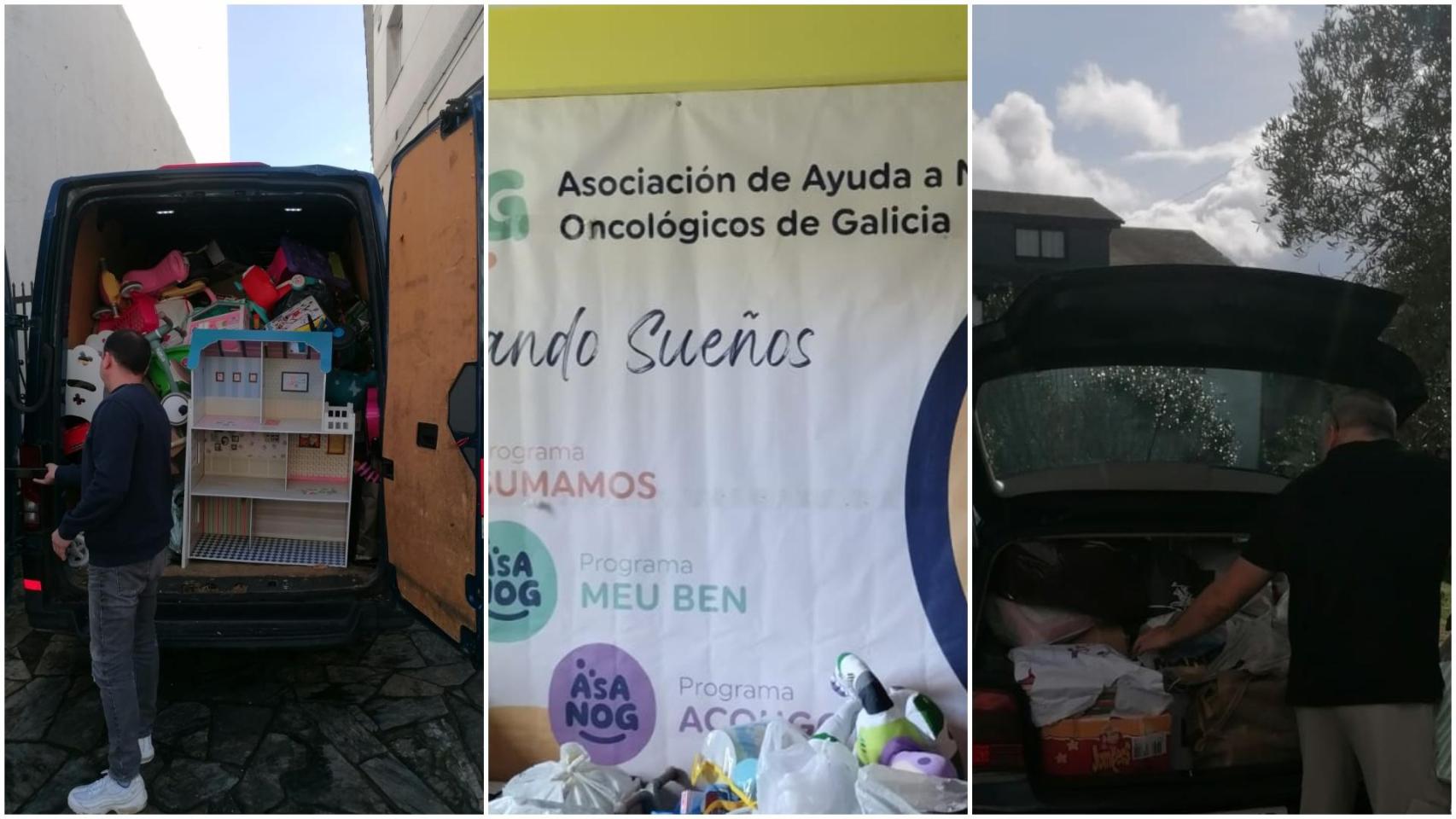 Imagen de varios de los juguetes recaudados.