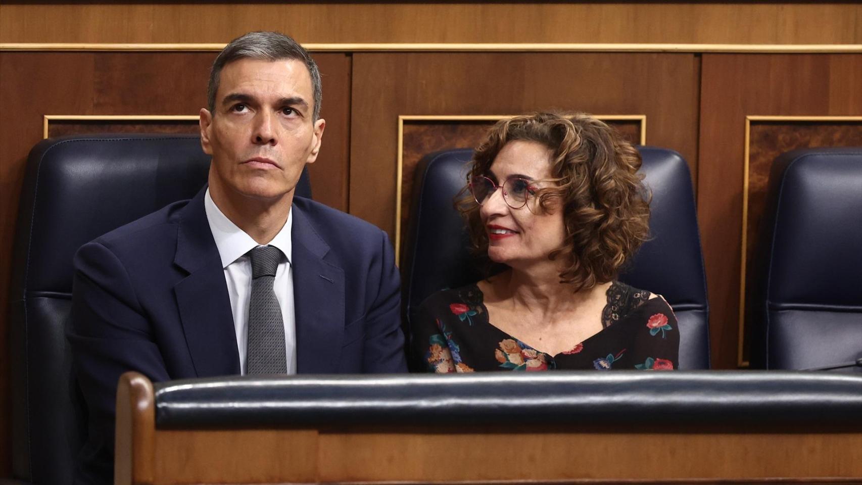 Pedro Sánchez y María Jesús Montero. Eduardo Parra / Europa Press