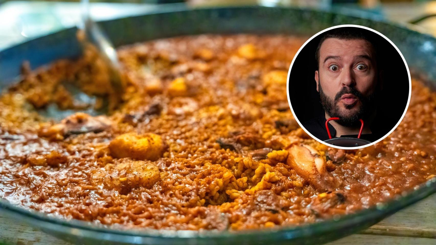 Félix Vallugera, en un montaje de El Español.