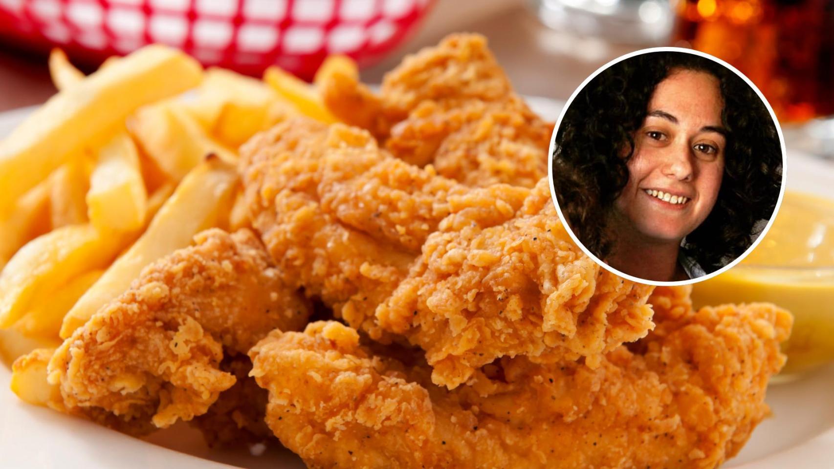 Rosa González, en un montaje de El Español.