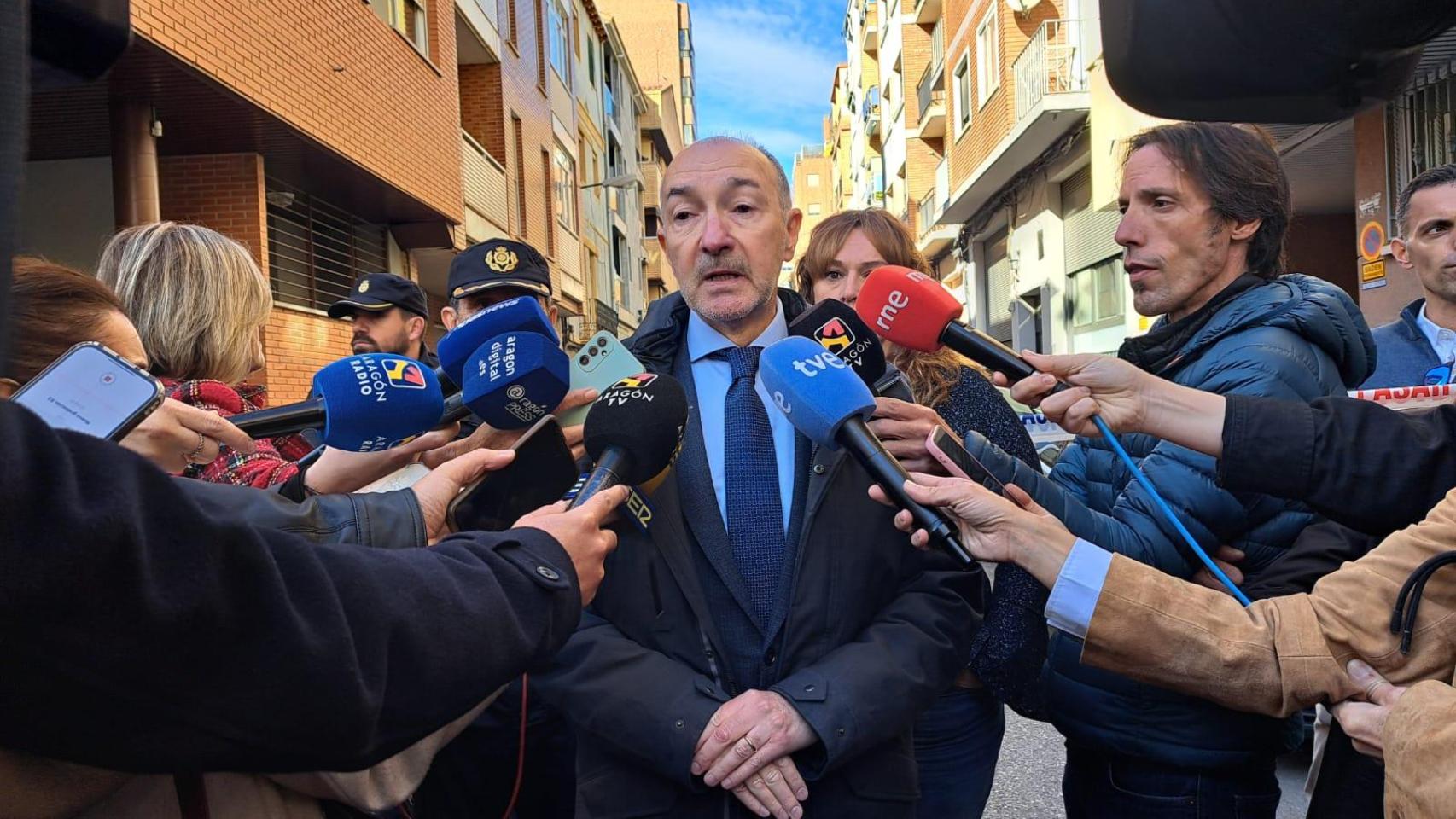 El delegado del Gobierno, Fernando Beltrán, este martes.