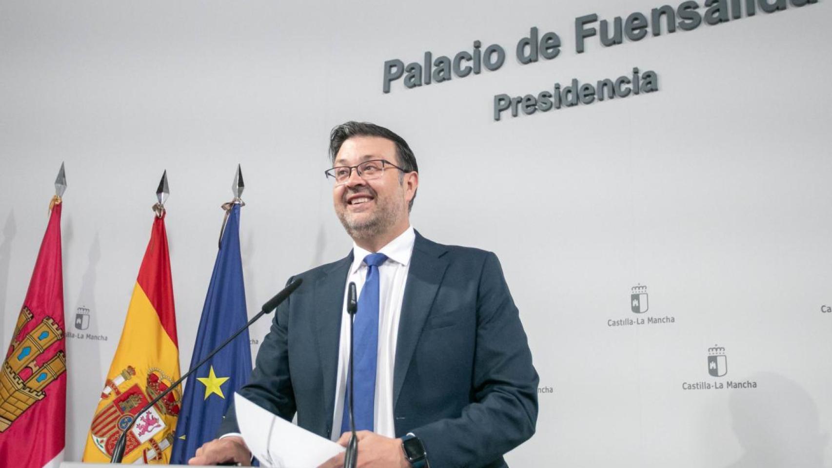 Amador Pastor en rueda de prensa.
