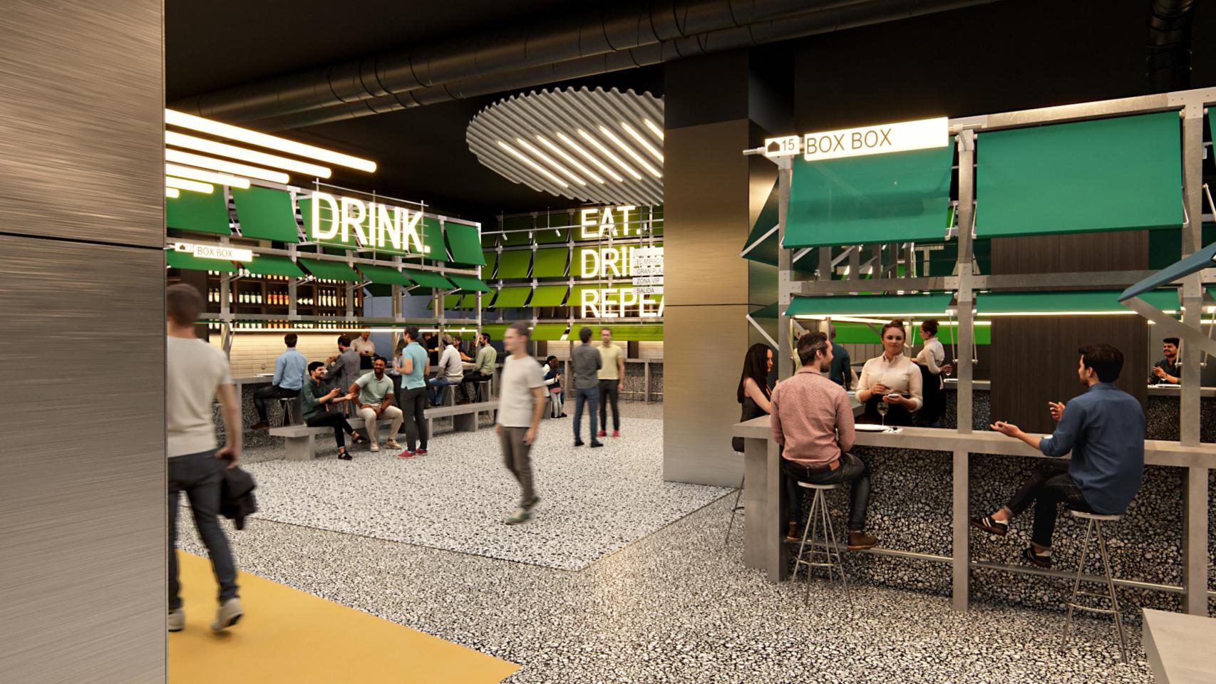 Render del nuevo proyecto en el Santiago Bernabeu