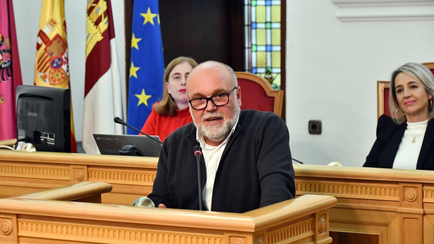 Txema Fernández, líder de Izquierda Unida en Toledo.