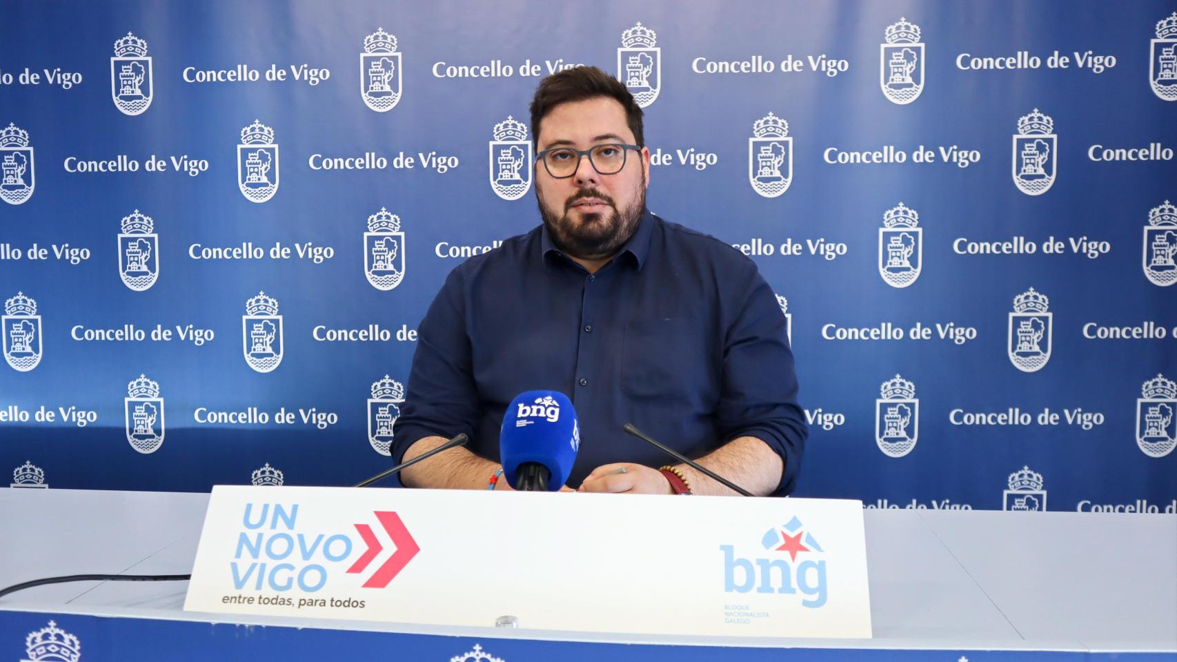 Xabier P. Igrexas, portavoz del BNG de Vigo.