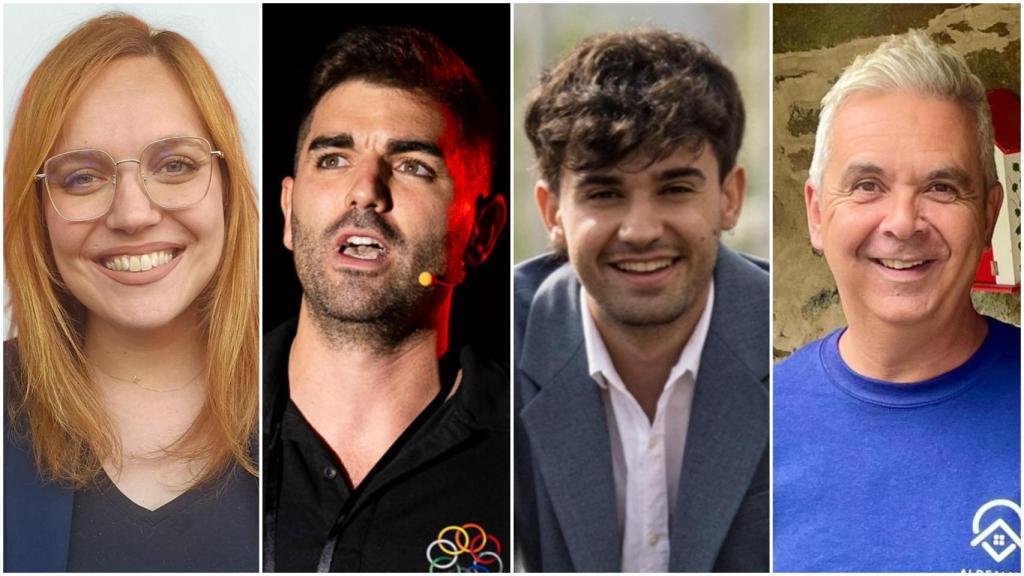 Águeda Ubeira, Tomás Garnelo, Francisco Boira y Juan Carlos Pérez