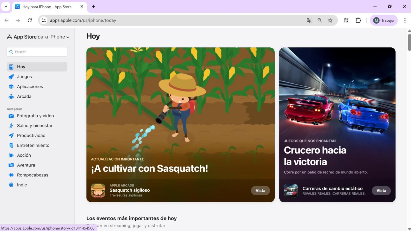 Nueva imagen de Apple Store, versión web