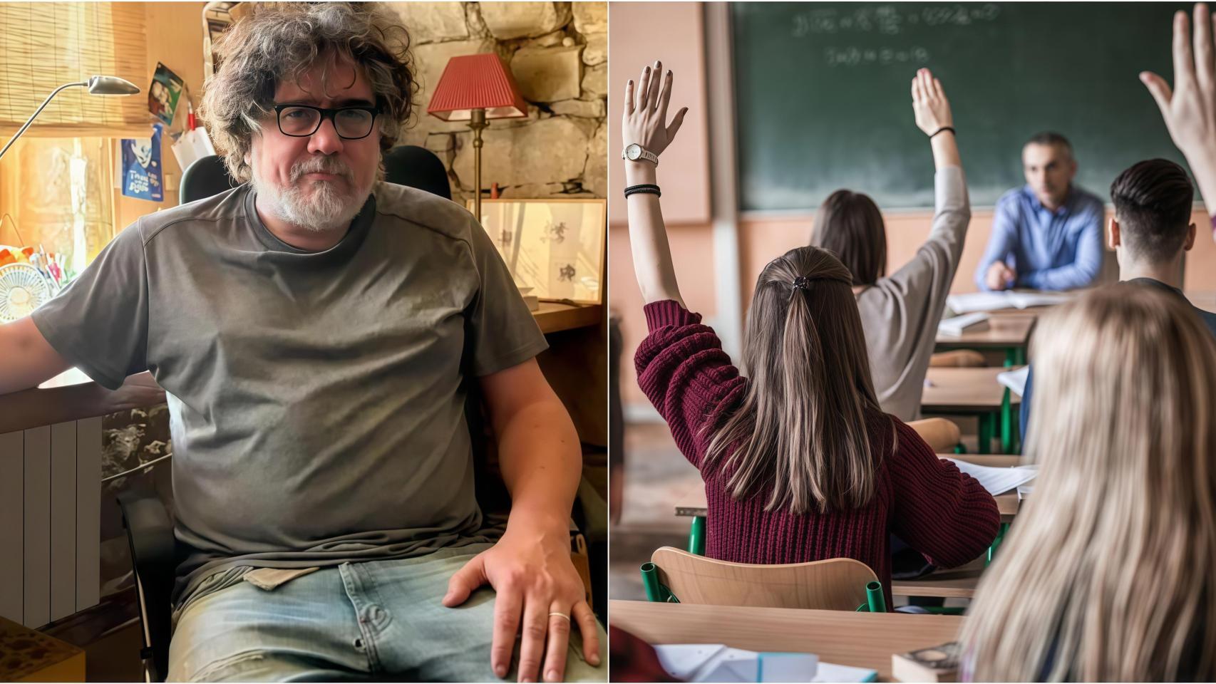 Àlex Torío, el profesor que ha dejado la enseñanza tras casi 30 años.