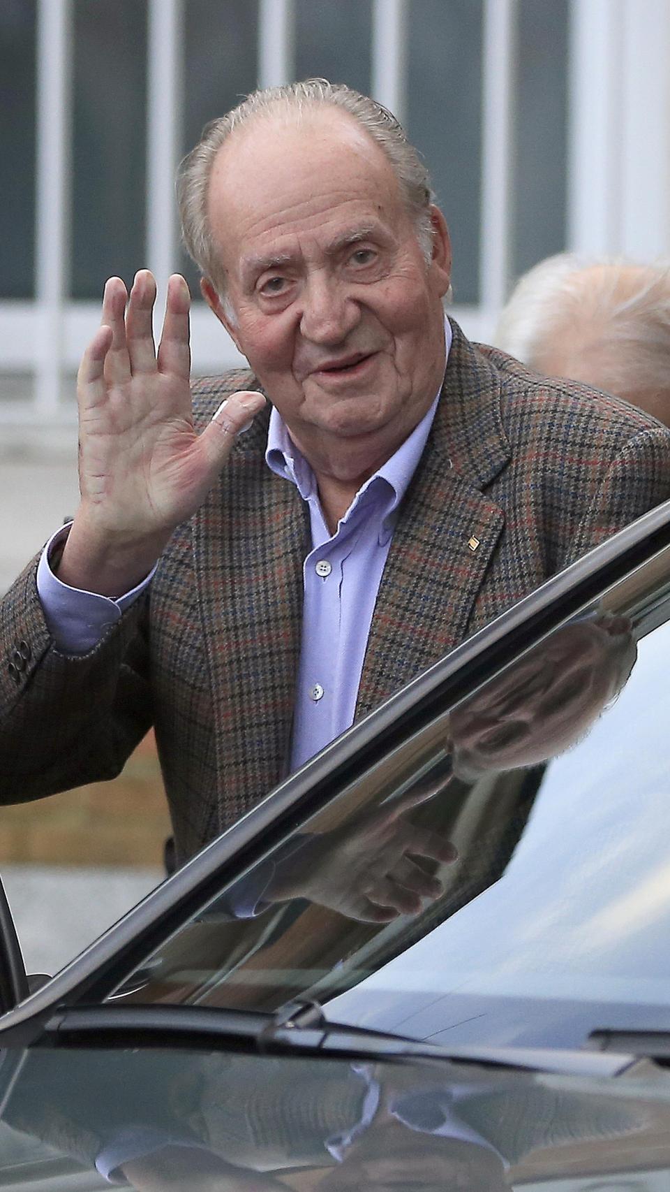 El emérito Juan Carlos, muy sonriente, en una fotografía de archivo.