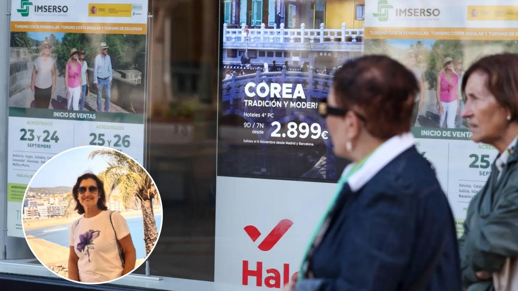 Un anuncio de viajes del Imserso y Pili.