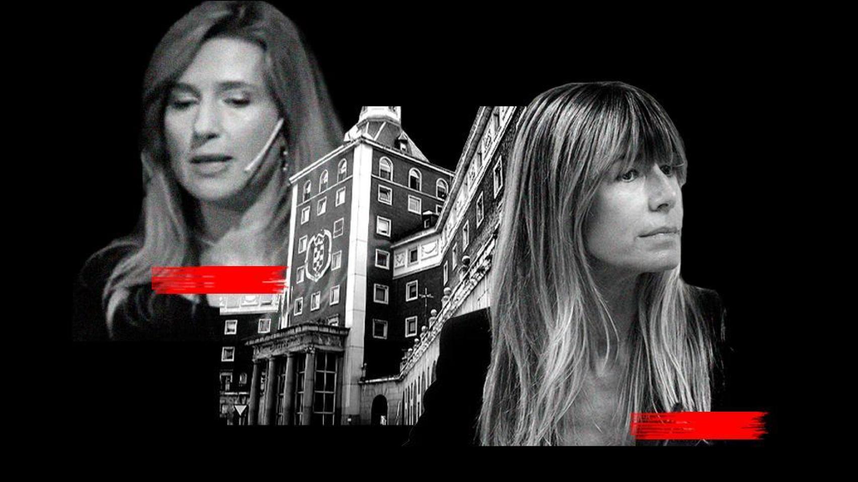 Begoña Gómez y Judit Alexandra González Pedraz en un montaje.