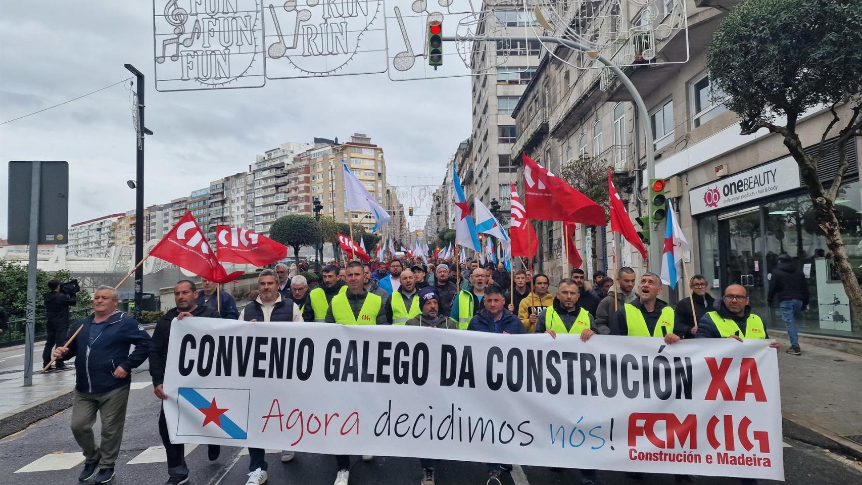 Imagen de la manifestación en Vigo.
