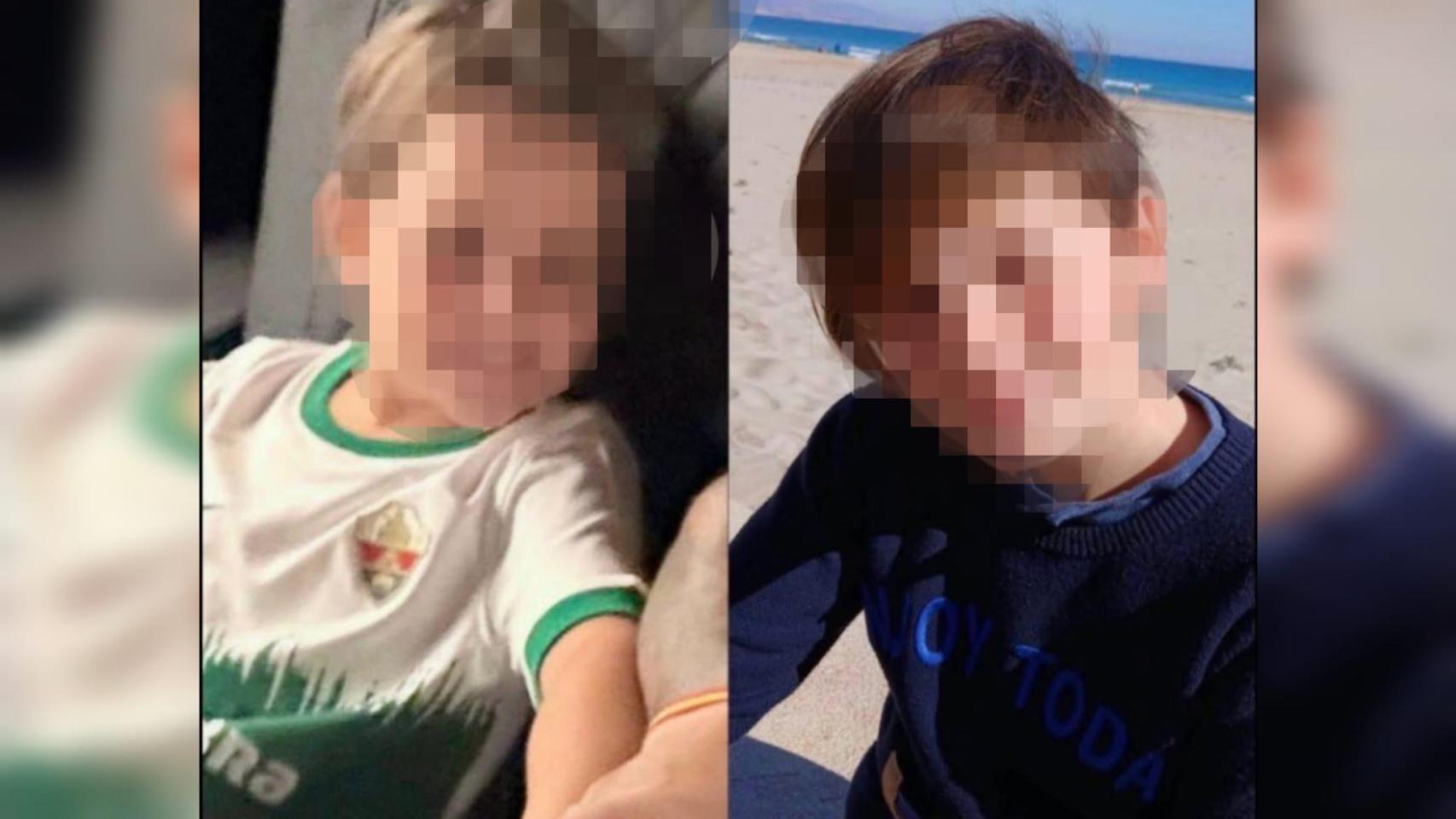 Francisco, de 5 años, y Daniel, de 10 años, los menores sustraídos por su madre en Torrevieja.