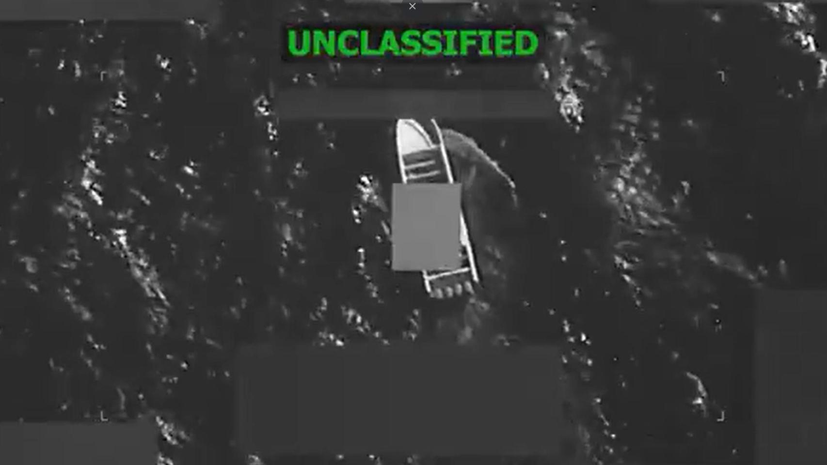 Imagen de la lancha atacada este miércoles.