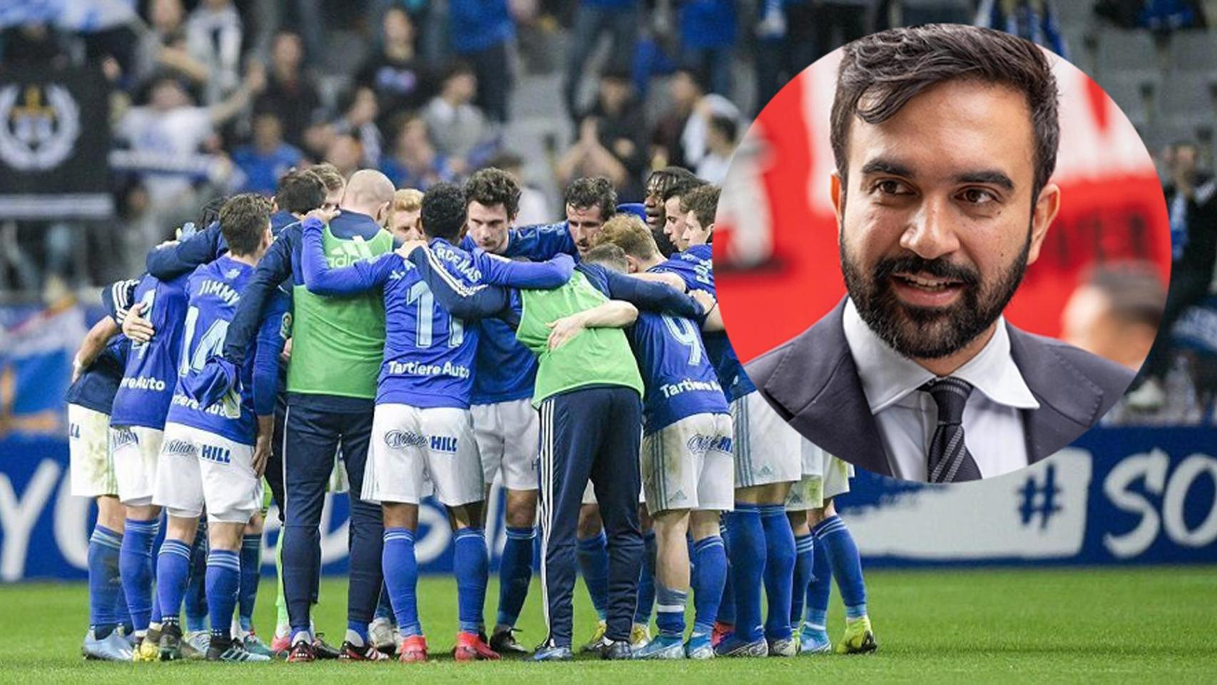 Zohran Mamdani, nuevo alcalde de Nueva York, y una imagen del Real Oviedo