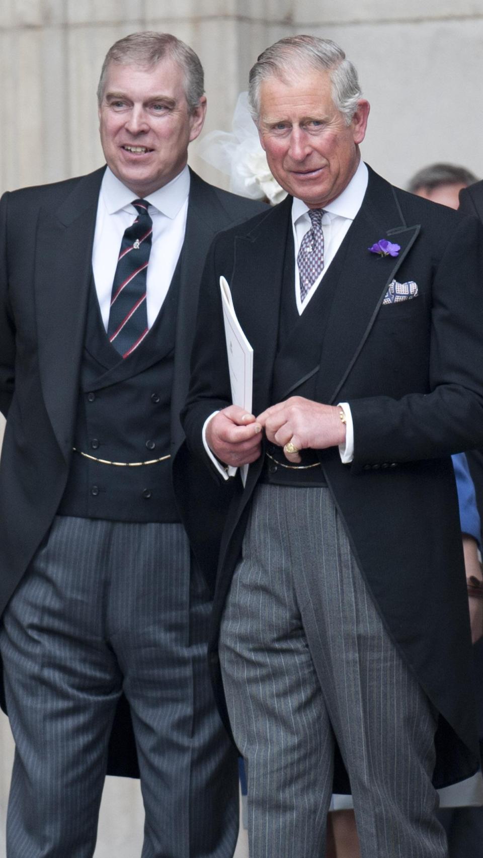 Andrés y Carlos III en una imagen captada en 2012.