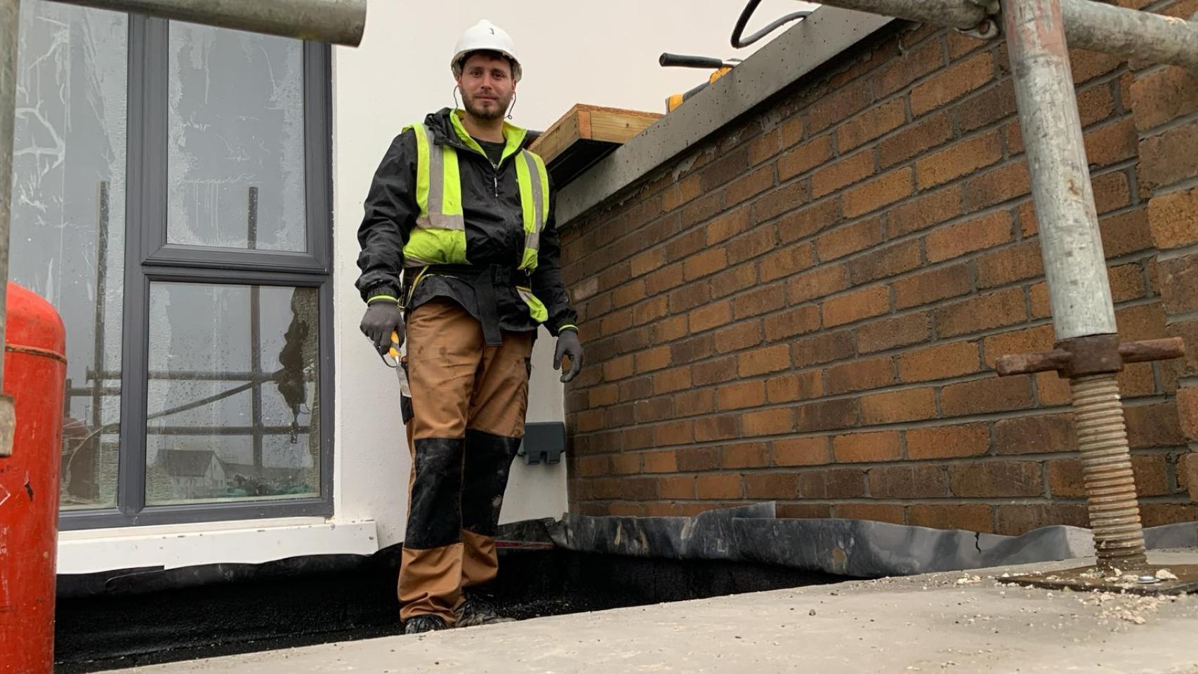 Juan Pablo trabajando en Irlanda.