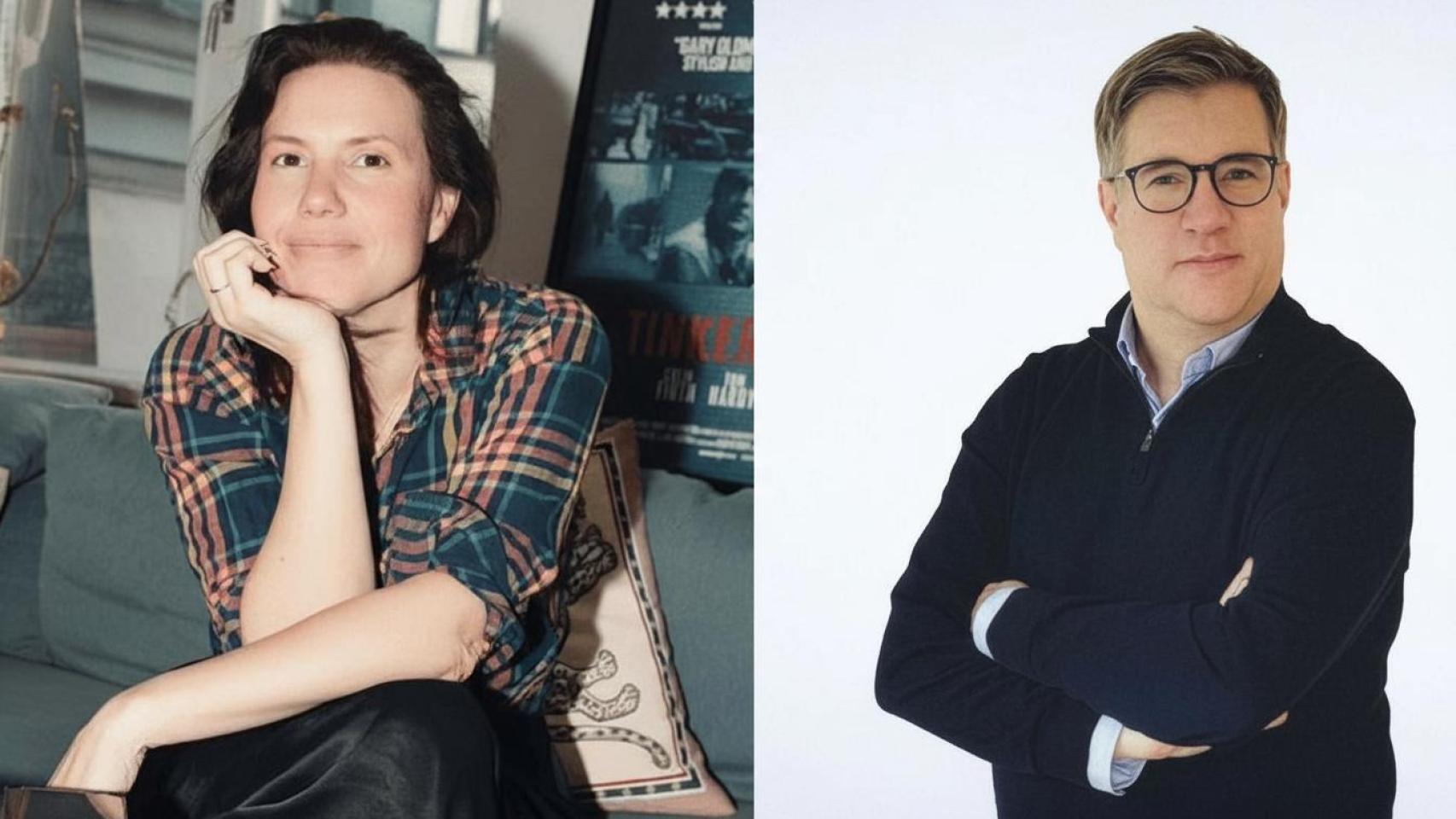 Kate Dohaney, directora ejecutiva de GiffGaff, y Jörg Kablitz, director del negocio Mayorista y de Partners de Telefónica Alemania.