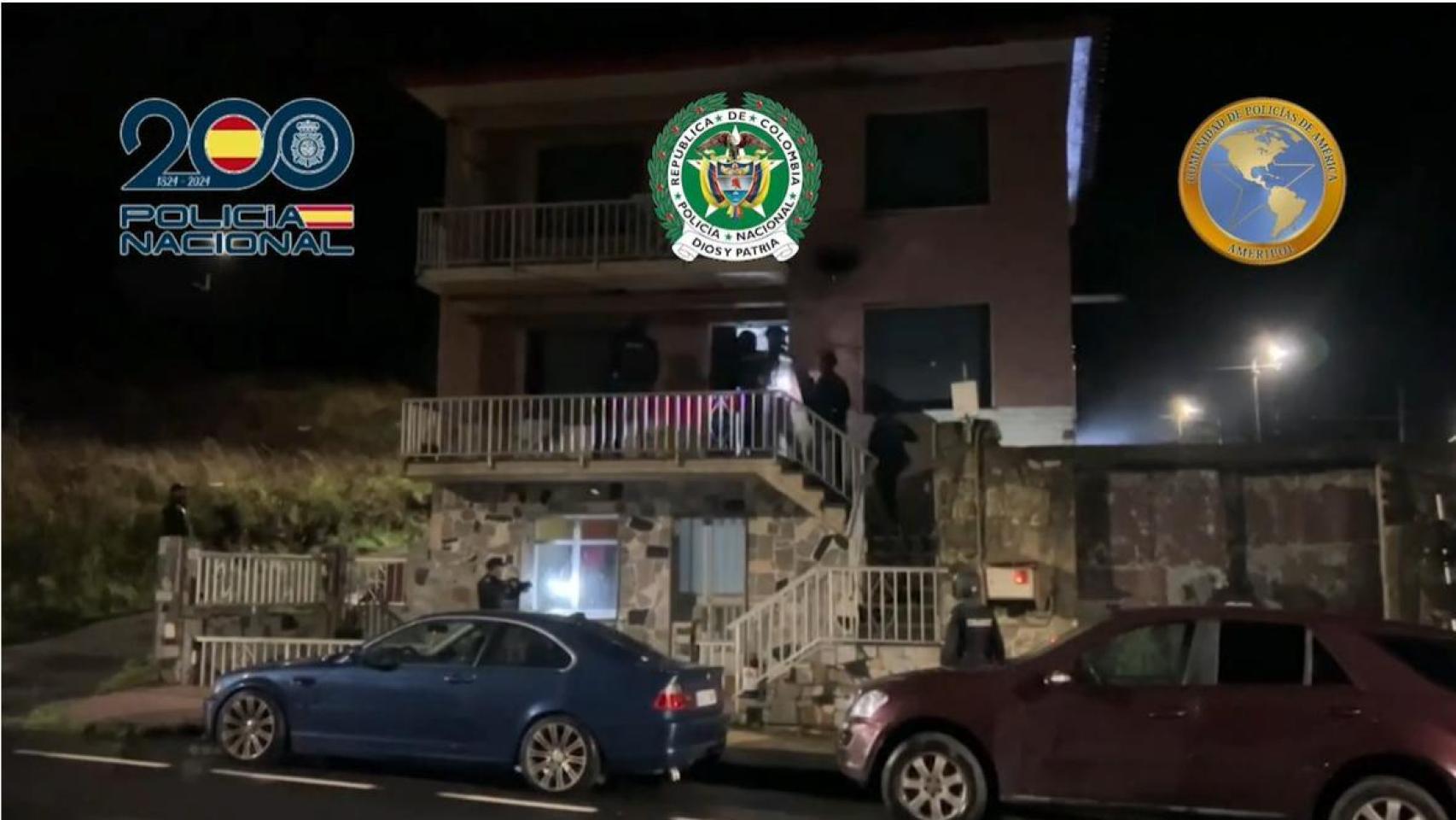 El chalet en el que se ocultaban algunos de los miembros.