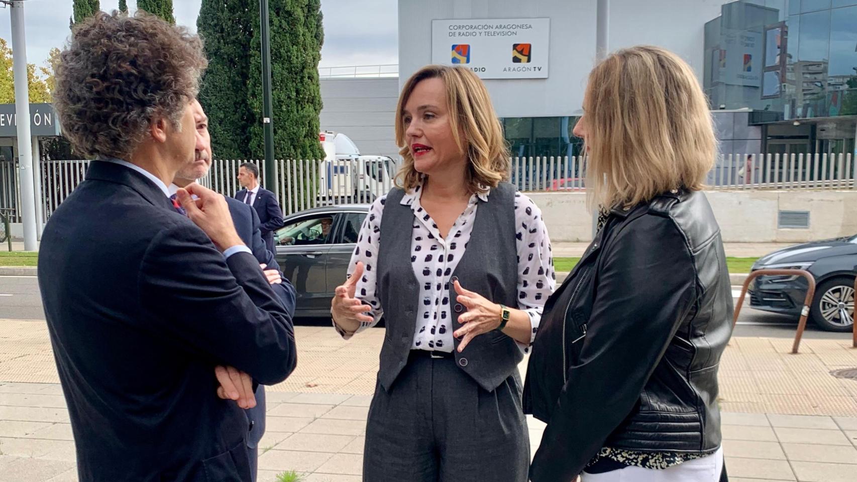 Alegría, este viernes, en un acto en Zaragoza.