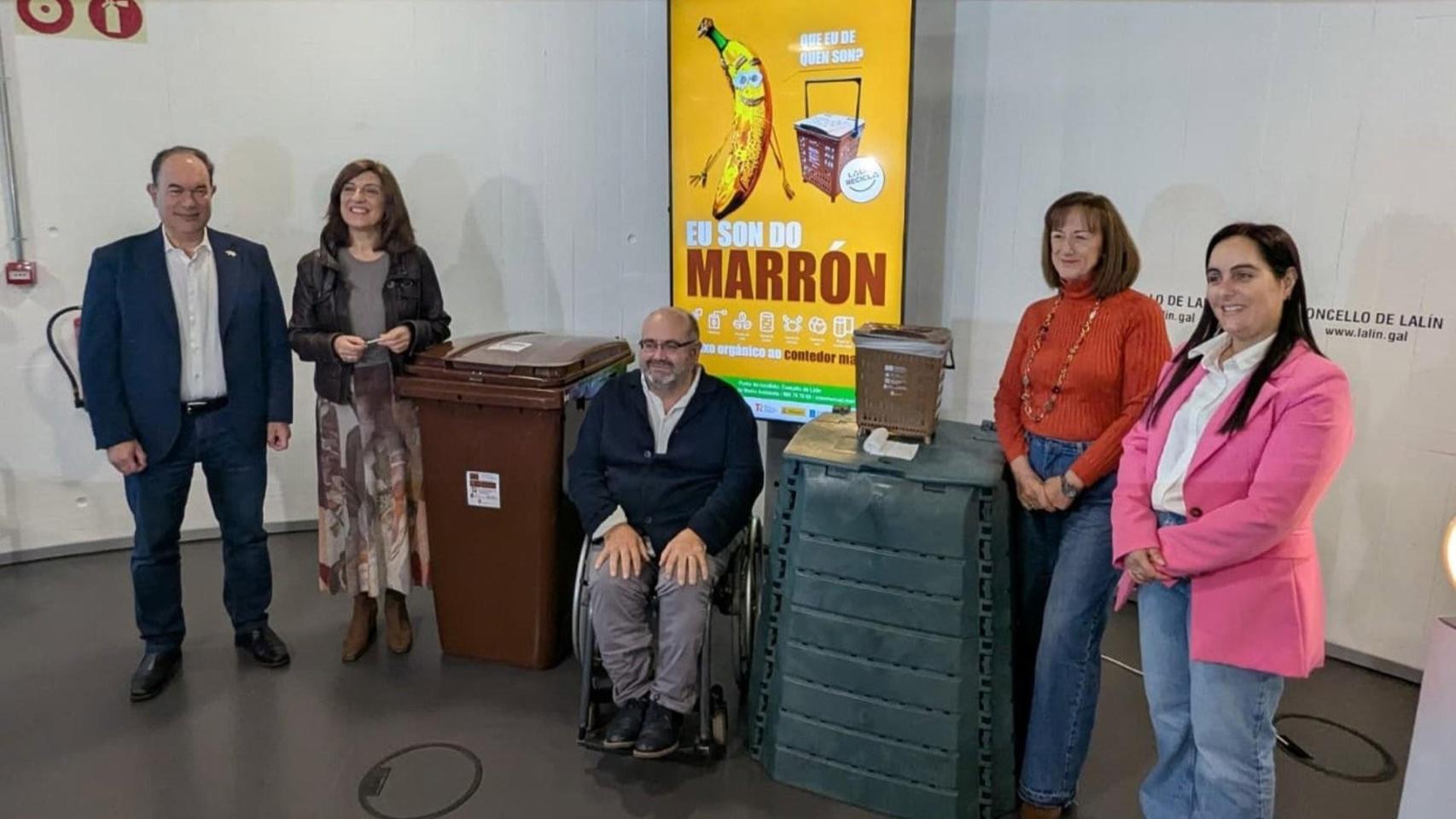 La conselleira de Medio Ambiente, Ángeles Vázquez, en una visita a Lalín este sábado.