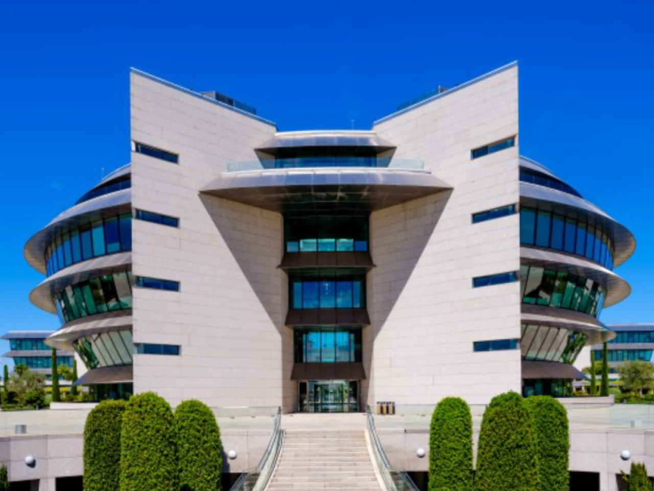 Ana Botín, presidenta ejecutiva del Banco Santander, durante una conferencia de prensa en 2024