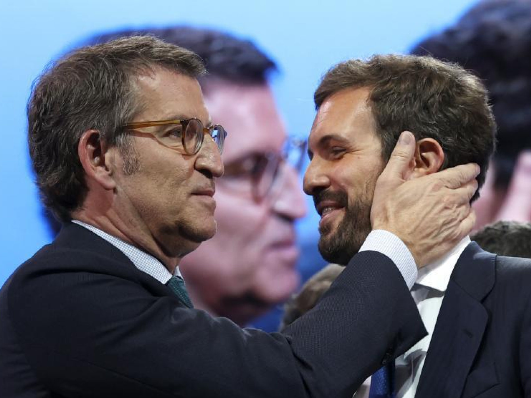 Núñez Feijóo y Casado en abril de 2022