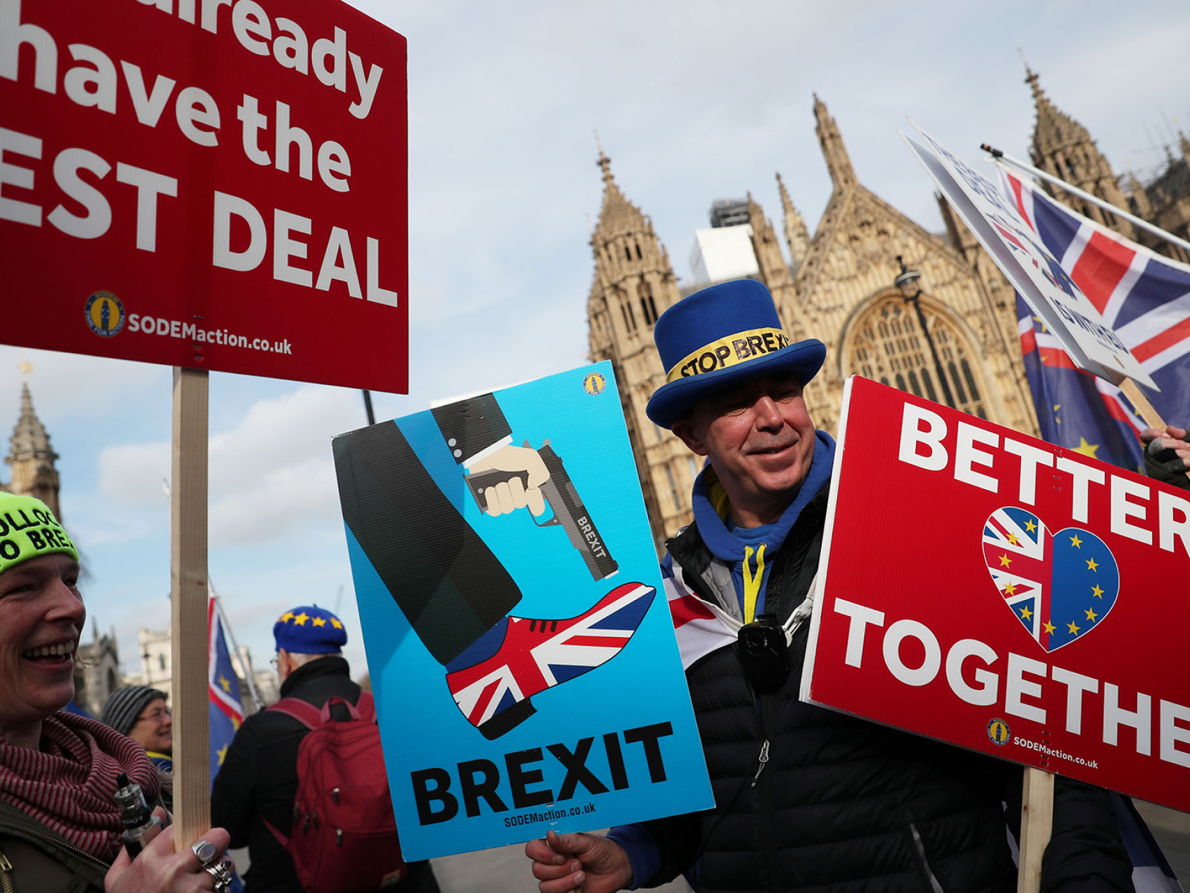 Simpatizantes del Brexit se manifiestan en Londres