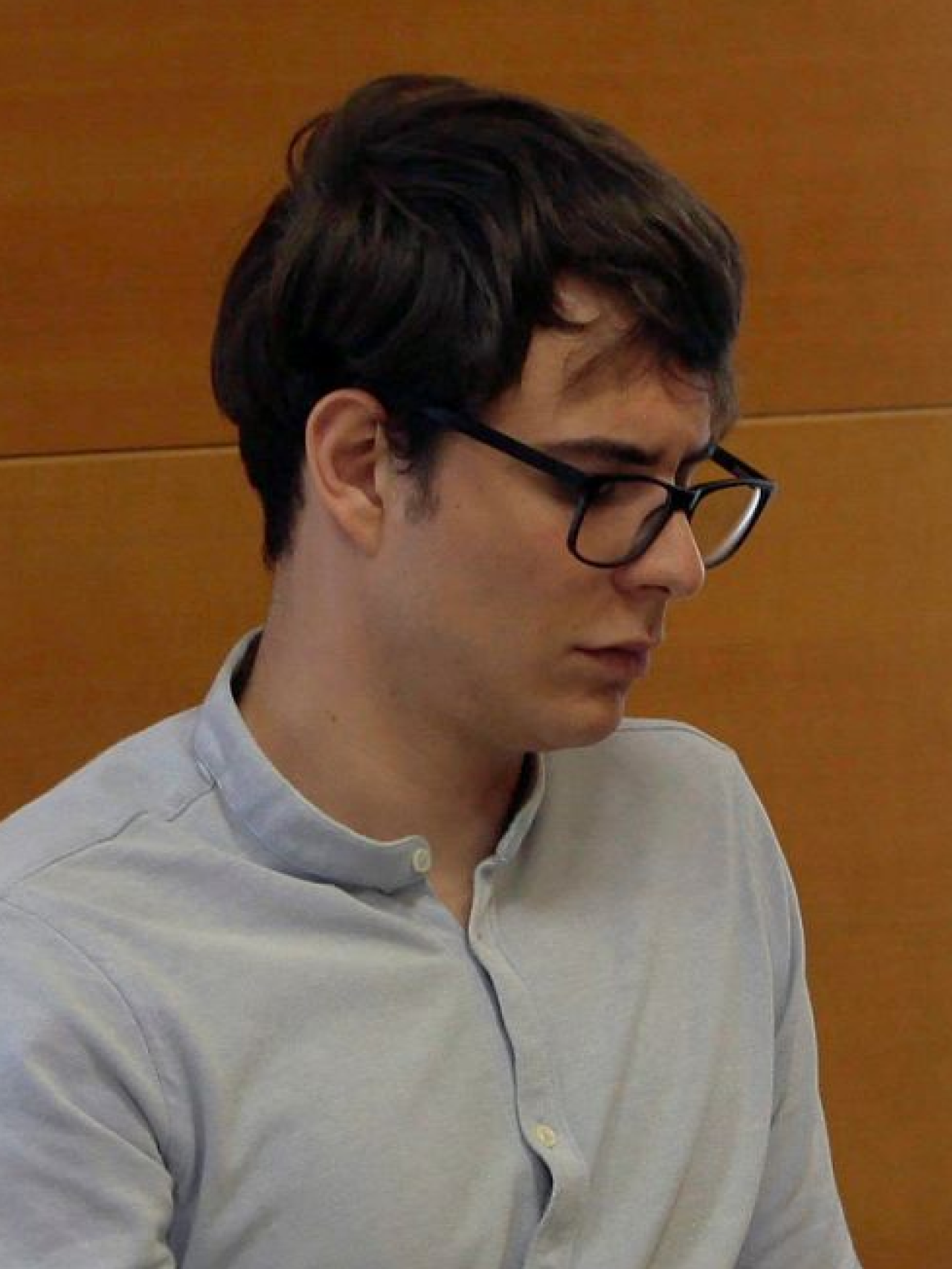 El asesino confeso Patrick Nogueira durante el juicio por el crimen de Pioz